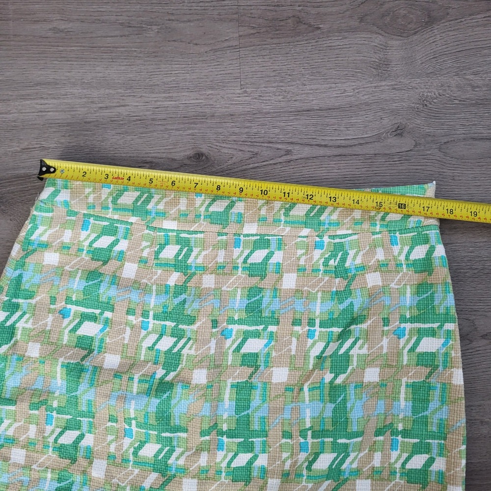 Kate Spade New York Green Plaid Skirt the Rules Mini Skirt Preppy Summer 12 NEW - Picture 5 of 5